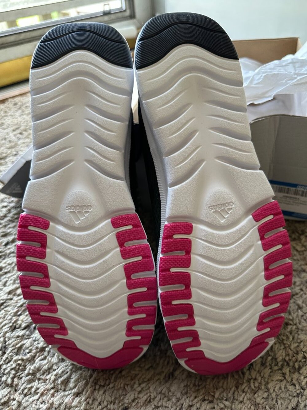 Adidas Women's Nario Move Running Shoes, Black Team Magenta - Picture 3 of 4